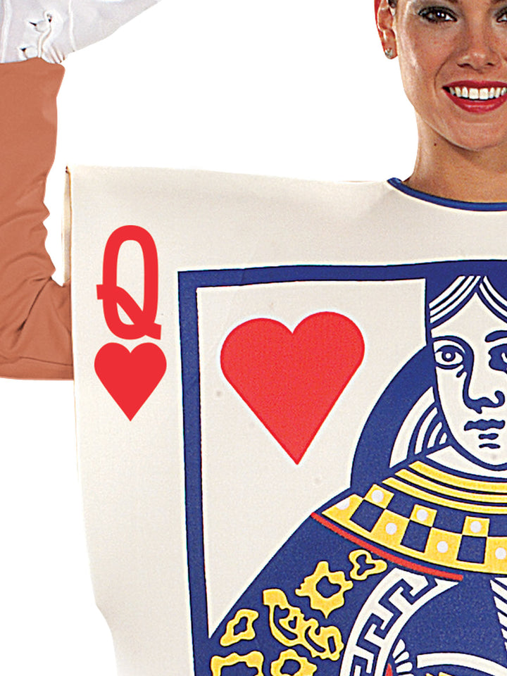 QUEEN OF HEARTS PLAYING CARD COSTUME, ADULT