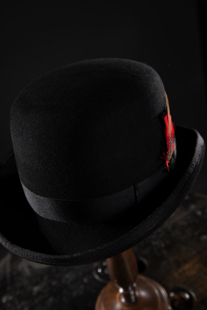 Wool Felt Bowler Hat - Deluxe, high quality hats for men and women. Our collection of hats including wool felt top hats, fedoras, bowlers, caps, fedoras, trilbys, cloches and more are a wonderful addition to a 1920s Gangster or Gatsby costume, or the perfect fashion accessory. Shop online, or visit our Mornington hat store to see all that we have to offer.