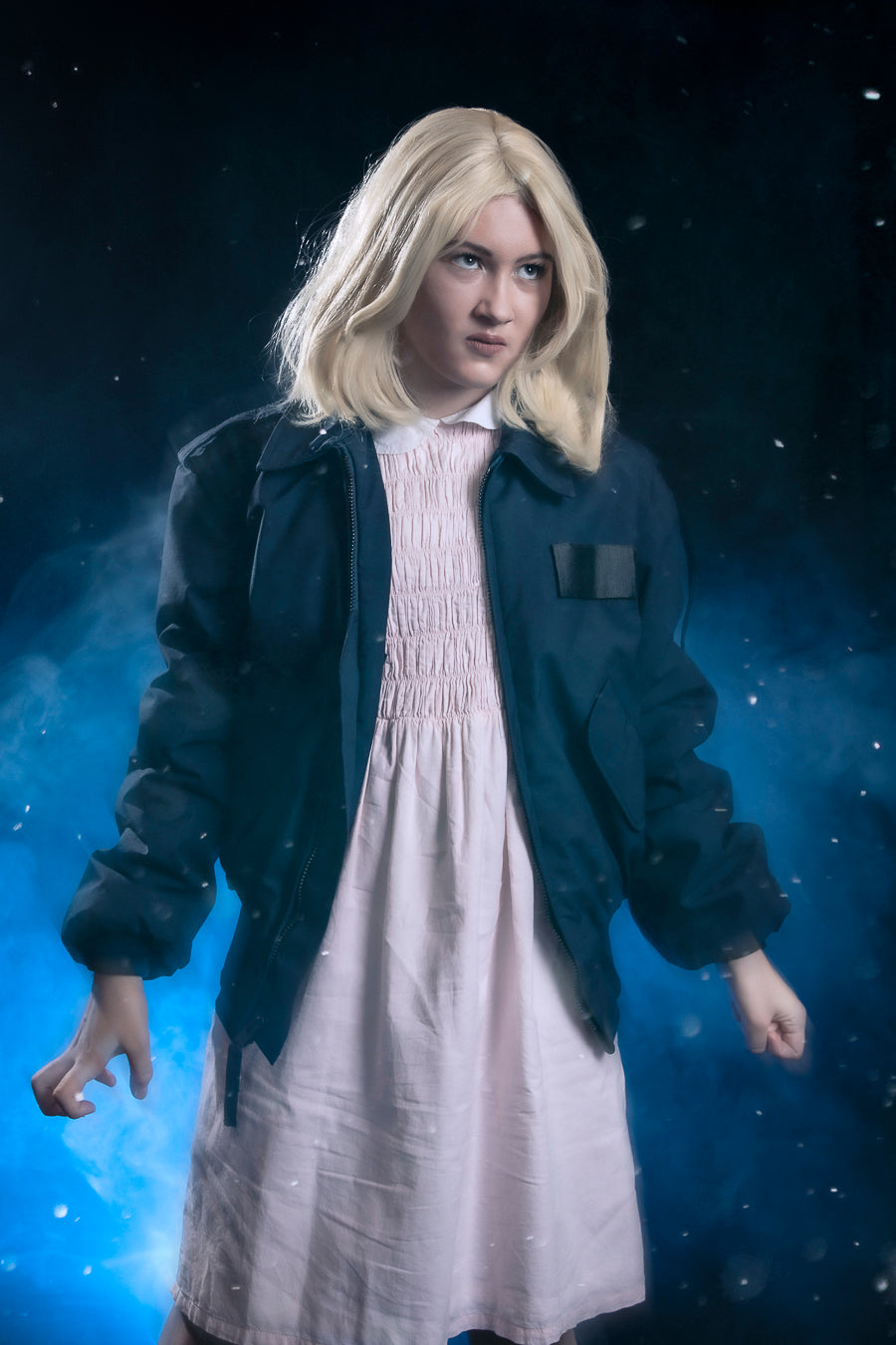Stranger Things, Eleven Costume Hire or Cosplay, plus Makeup and Photography. Proudly by and available at, Little Shop of Horrors Costumery 6/1 Watt Rd Mornington & Melbourne