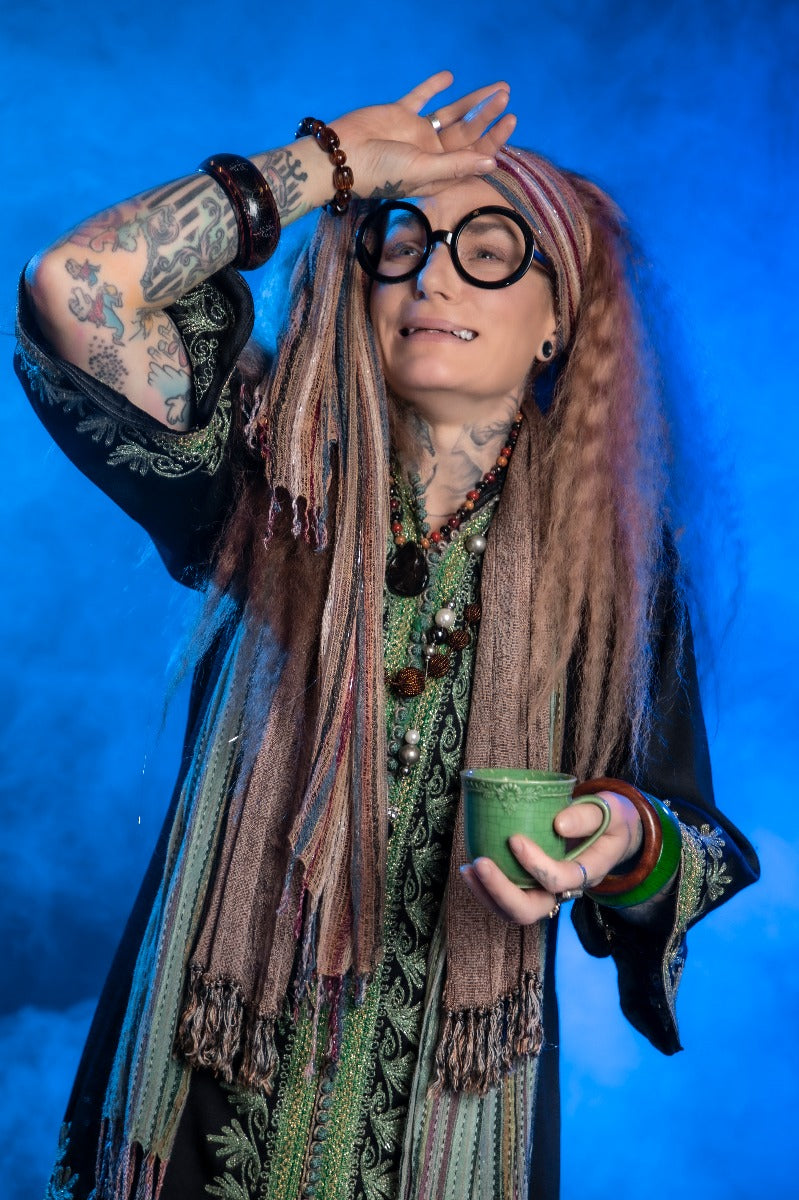 Harry Potter, Professor Sybil Trelawney Costume Hire, plus Makeup and Photography. Proudly by and available at, Little Shop of Horrors Costumery 6/1 Watt Rd Mornington & Melbourne
