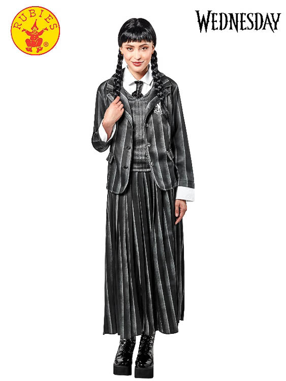 WEDNESDAY NEVERMORE DELUXE BLACK COSTUME ADULT - Little Shop of Horrors