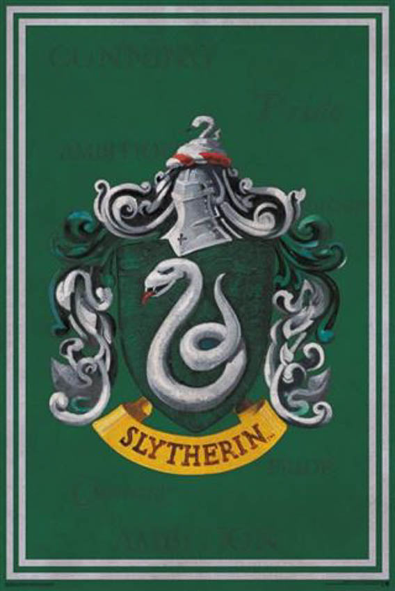 Harry Potter Slytherin Crest Poster (3) - Little Shop of Horrors
