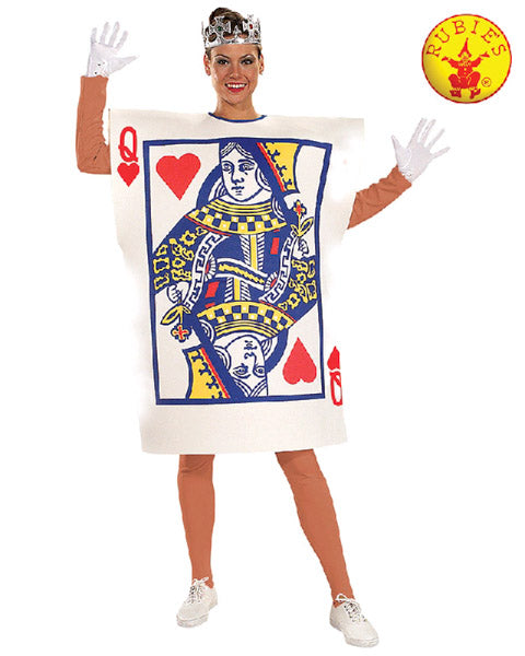 QUEEN OF HEARTS PLAYING CARD COSTUME, ADULT - Little Shop of Horrors