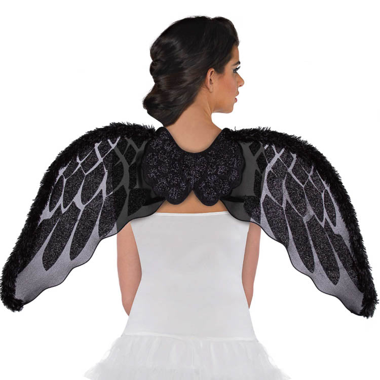 Angel Wings Black Marabou Faux Fur - Little Shop of Horrors