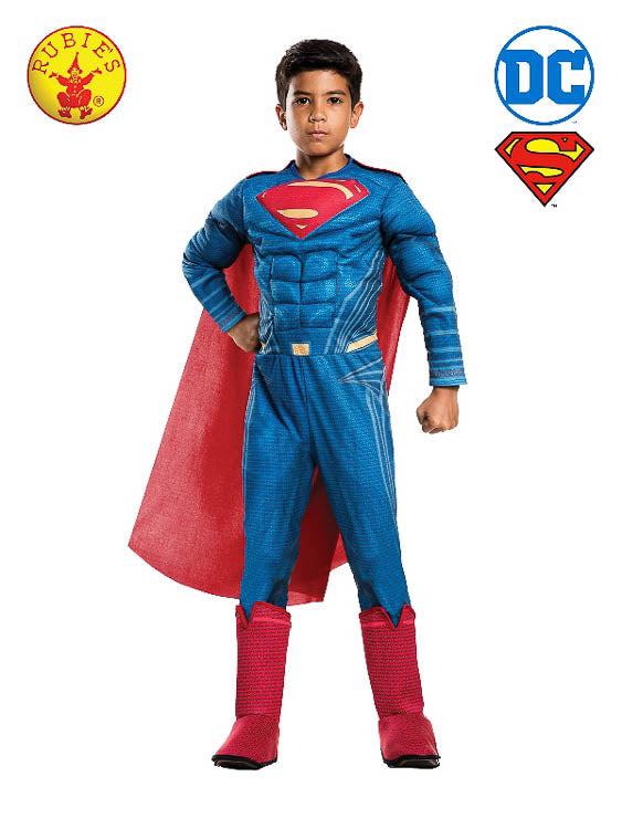 SUPERMAN DELUXE JUSTICE LEAGUE COSTUME, CHILD - Little Shop of Horrors