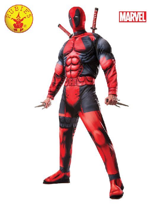 DEADPOOL DELUXE COSTUME, ADULT - Little Shop of Horrors
