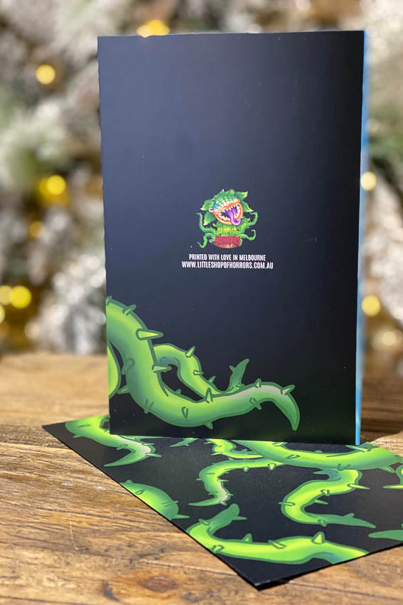 Buddy the Elf Christmas Card - Little Shop of Horrors