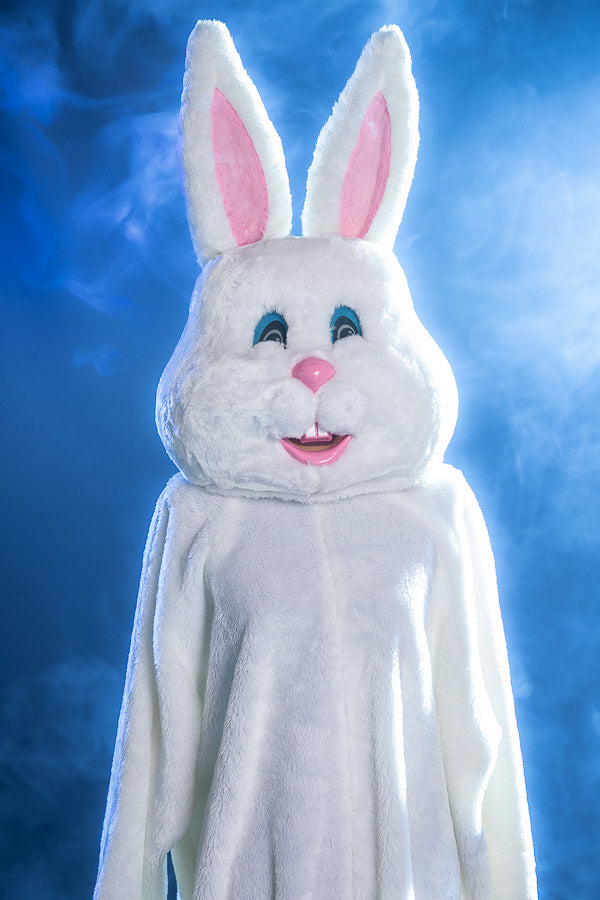 Easter Bunny Costume Hire, plus Makeup and Photography. Proudly by and available at, Little Shop of Horrors Costumery 6/1 Watt Rd Mornington & Melbourne