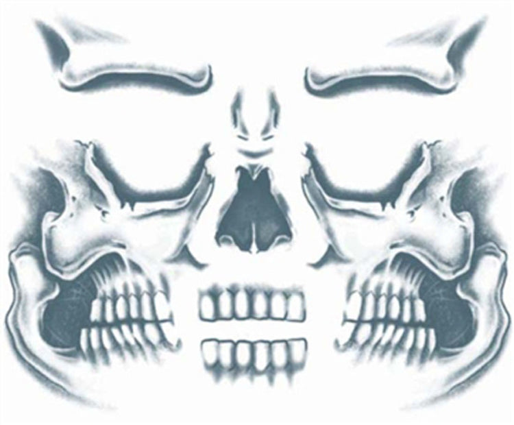 Face Tattoo: Skull - Little Shop of Horrors