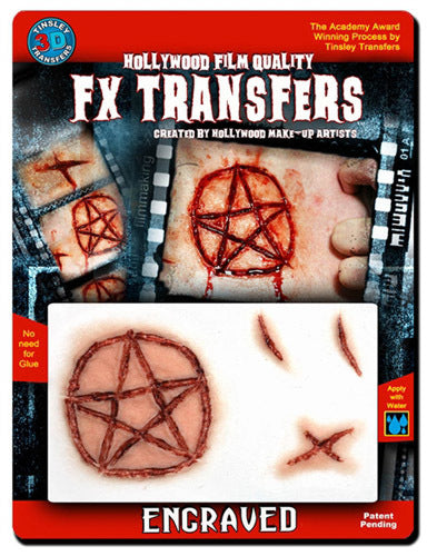 Engraved Pentagram 3D Fx Transfer:  Medium - Little Shop of Horrors