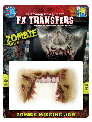 Zombie Missing Jaw 3D Fx Transfer - Medium - Little Shop of Horrors