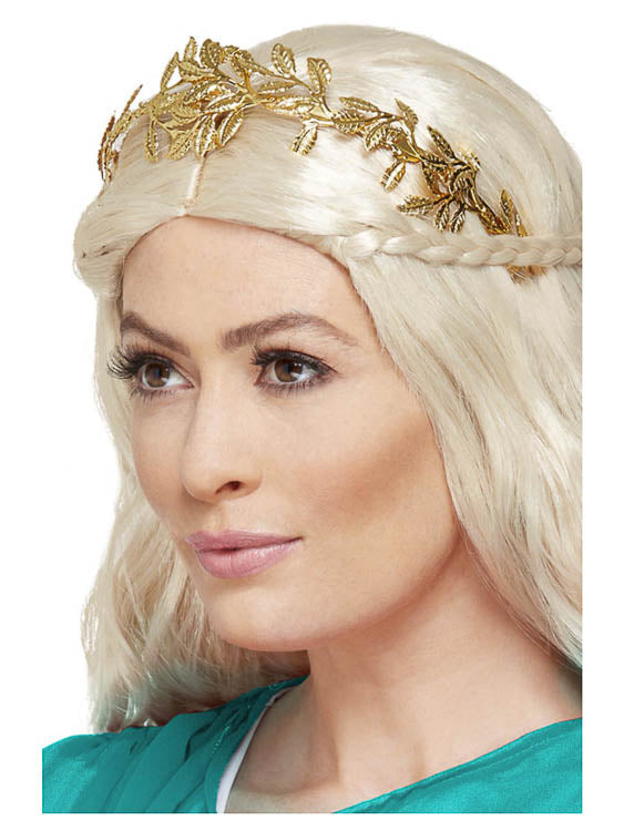 Grecian Leaf Headband, Gold - Little Shop of Horrors