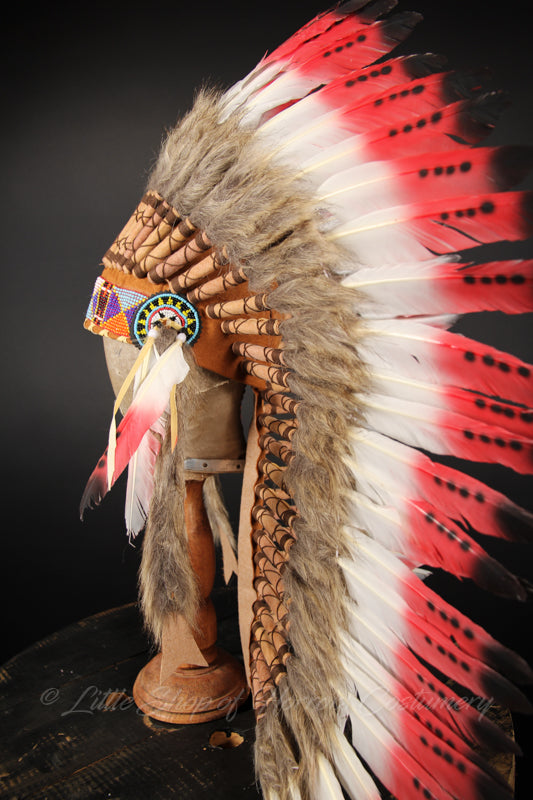 Native American Warbonnet: Long Red - Little Shop of Horrors