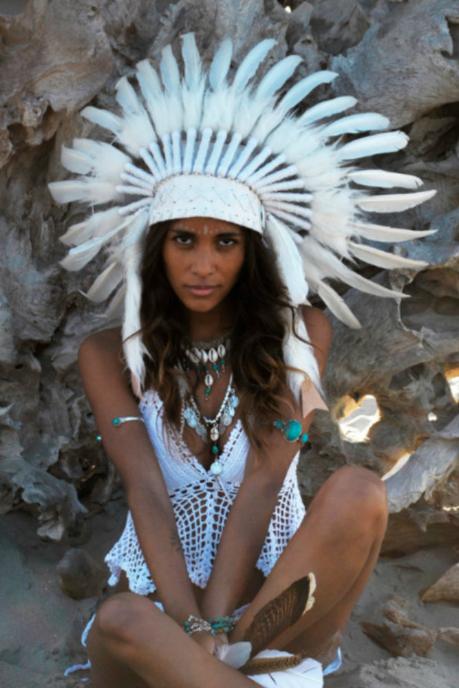 Native American Warbonnet: White - Little Shop of Horrors