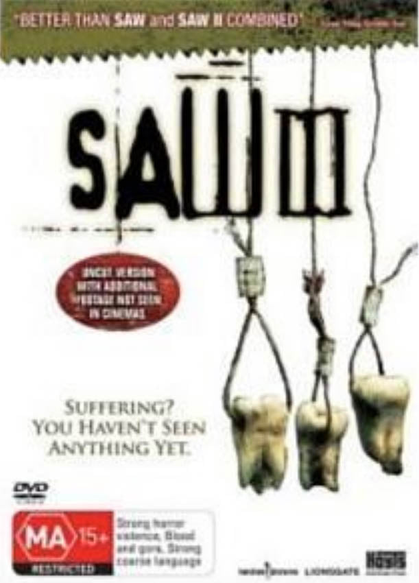 Saw III DVD - Little Shop of Horrors