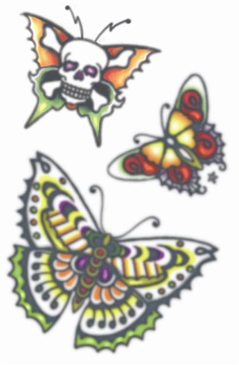 Vintage 1960 Butterflies Tattoo - Little Shop of Horrors
