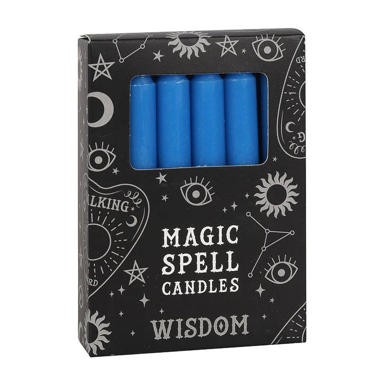 Magic Spell Candles: Blue 'Wisdom' - Little Shop of Horrors