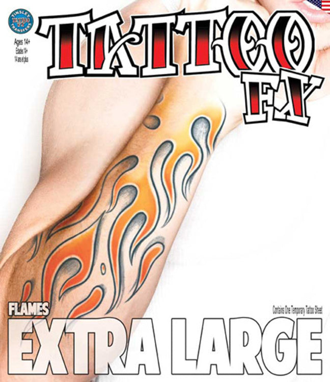 XL Tattoo: Flames - Little Shop of Horrors