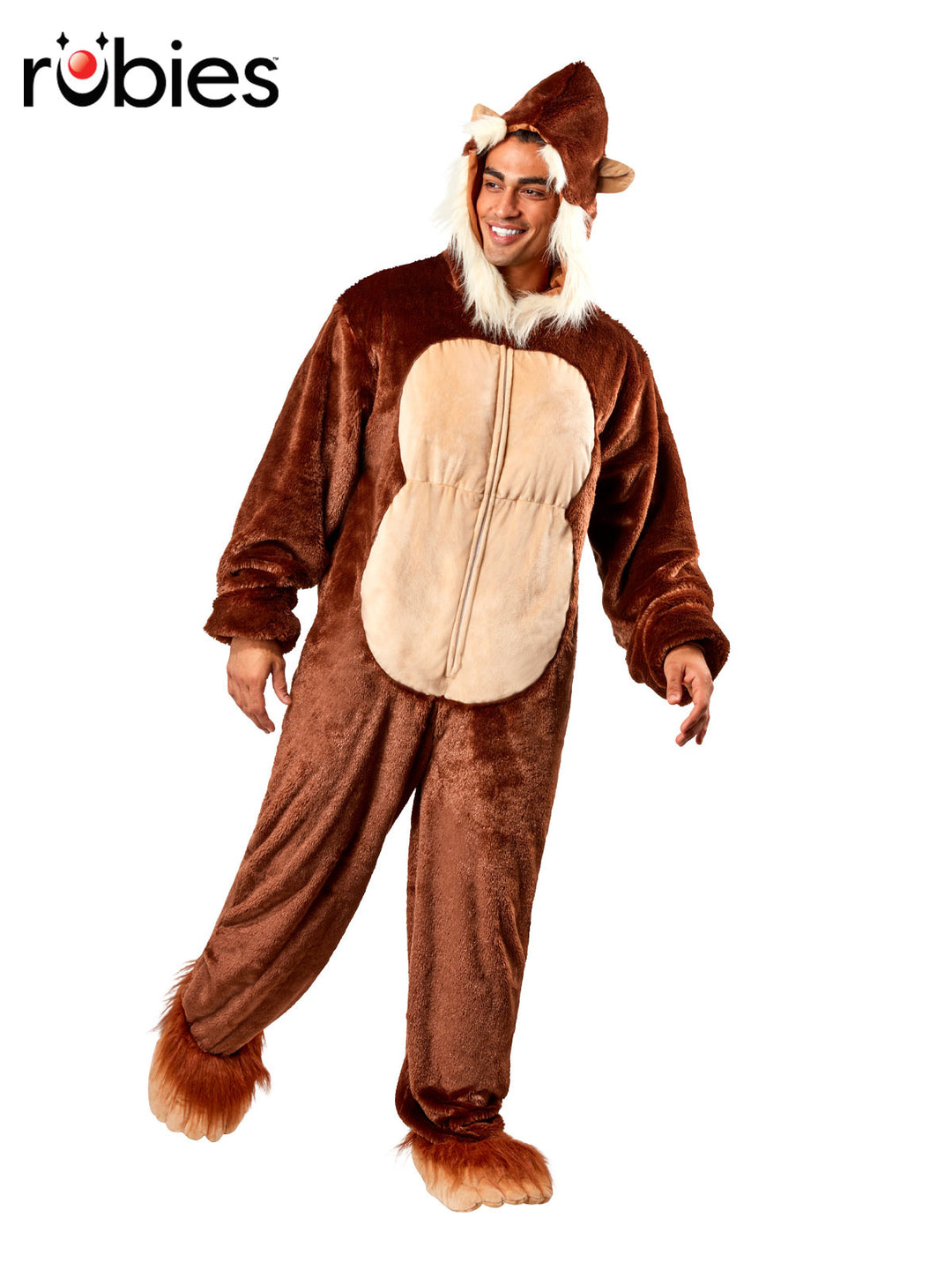 BIG FOOT FURRY ONESIE COSTUME, ADULT - Little Shop of Horrors Costumery & Pop-Culture Emporium - 16 Bennetts Rd Mornington Melbourne - Melbourne's Most Iconic Costume Shop