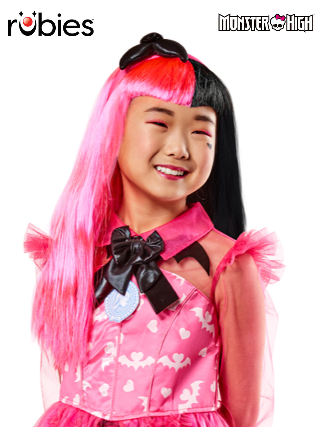 DRACULAURA MONSTER HIGH WIG – CHILD - Little Shop of Horrors Costumery & Pop-Culture Emporium - 16 Bennetts Rd Mornington Melbourne - Melbourne's Most Iconic Costume Shop
