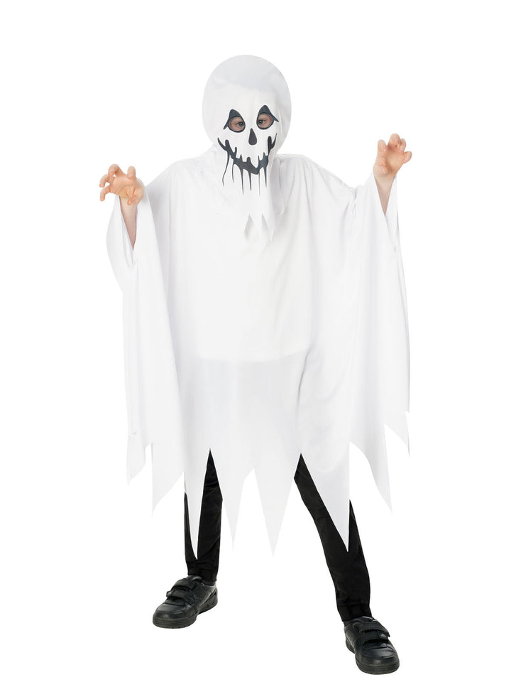 GHOST PONCHO WITH HOOD, CHILD - Little Shop of Horrors Costumery & Pop-Culture Emporium - 16 Bennetts Rd Mornington Melbourne - Melbourne's Most Iconic Costume Shop