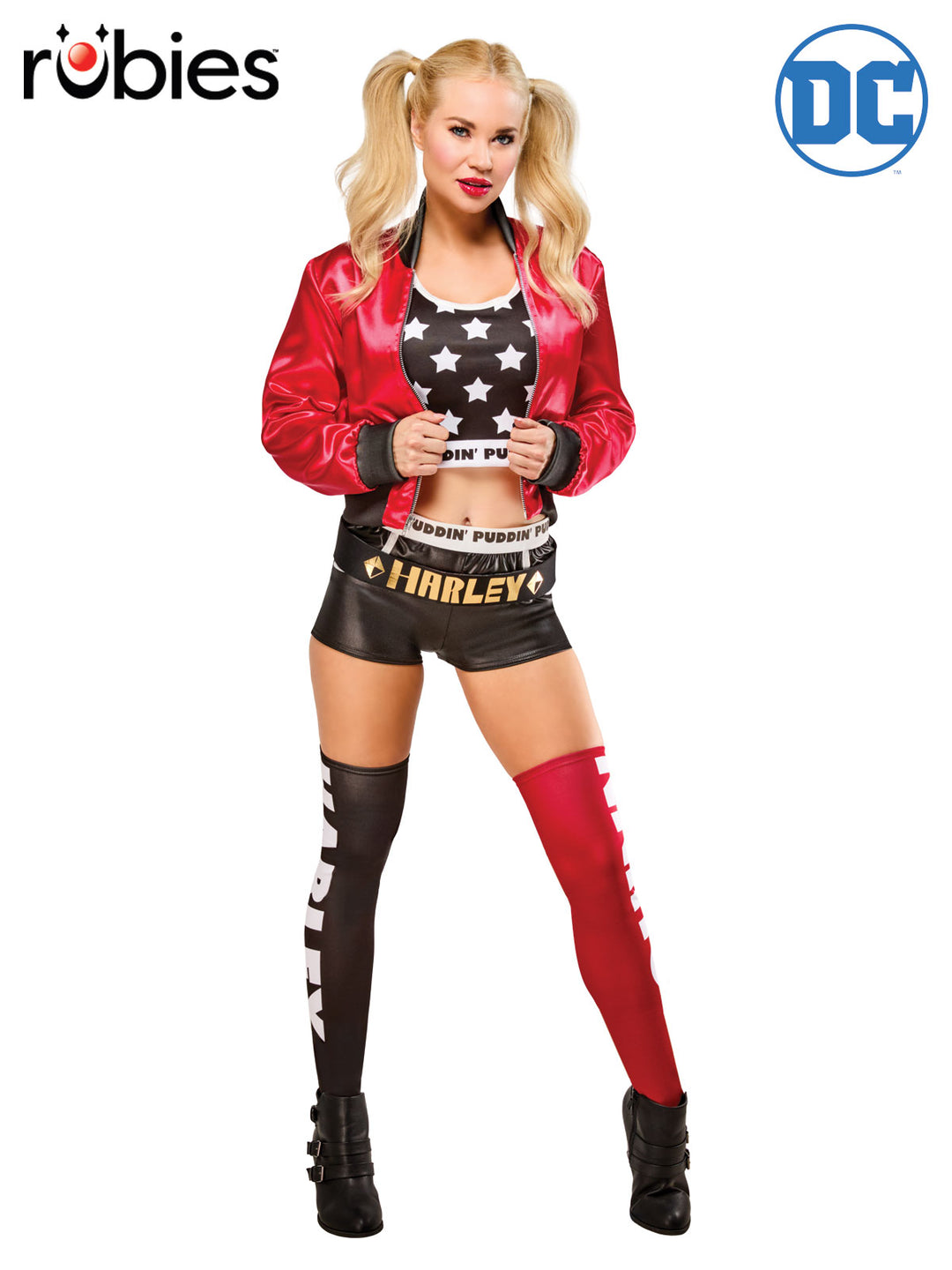 HARLEY QUINN DELUXE COSTUME, ADULT - Little Shop of Horrors Costumery & Pop-Culture Emporium - 16 Bennetts Rd Mornington Melbourne - Melbourne's Most Iconic Costume Shop