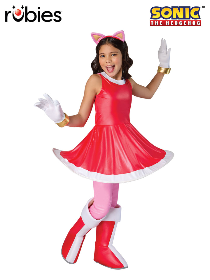 SONIC THE HEDGEHOG – AMY ROSE DELUXE COSTUME, CHILD - Little Shop of Horrors Costumery & Pop-Culture Emporium - 16 Bennetts Rd Mornington Melbourne - Melbourne's Most Iconic Costume Shop