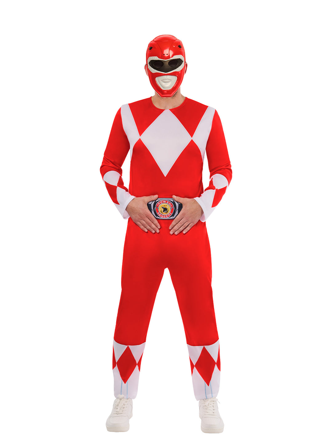 POWER RANGERS RED DELUXE COSTUME, ADULT - Little Shop of Horrors Costumery & Pop-Culture Emporium - 16 Bennetts Rd Mornington Melbourne - Melbourne's Most Iconic Costume Shop