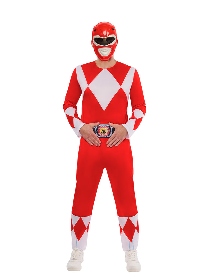 POWER RANGERS RED DELUXE COSTUME, ADULT - Little Shop of Horrors Costumery & Pop-Culture Emporium - 16 Bennetts Rd Mornington Melbourne - Melbourne's Most Iconic Costume Shop