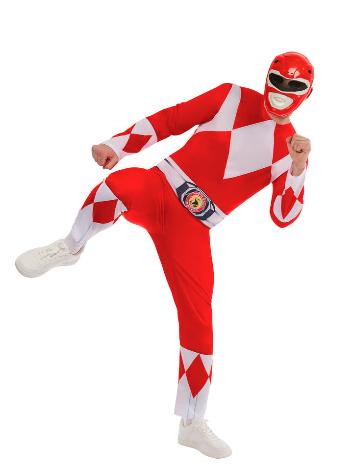 POWER RANGERS RED DELUXE COSTUME, ADULT - Little Shop of Horrors Costumery & Pop-Culture Emporium - 16 Bennetts Rd Mornington Melbourne - Melbourne's Most Iconic Costume Shop