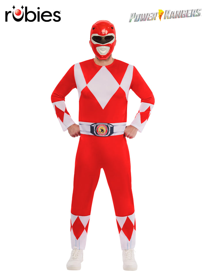 POWER RANGERS RED DELUXE COSTUME, ADULT - Little Shop of Horrors Costumery & Pop-Culture Emporium - 16 Bennetts Rd Mornington Melbourne - Melbourne's Most Iconic Costume Shop