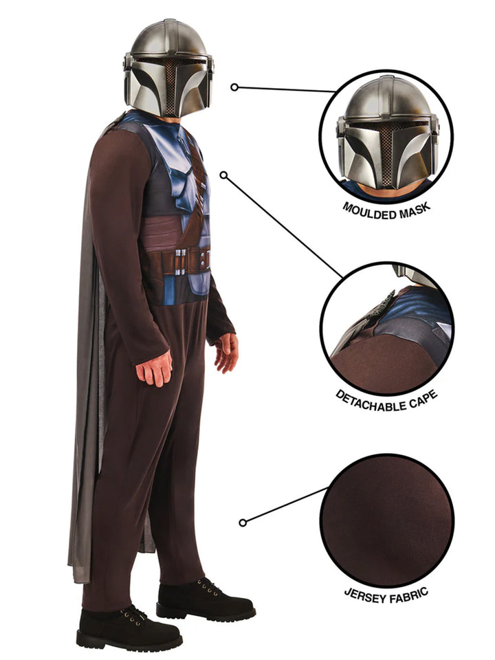 MANDALORIAN COSTUME, ADULT - Little Shop of Horrors Costumery & Pop-Culture Emporium - 16 Bennetts Rd Mornington Melbourne - Melbourne's Most Iconic Costume Shop