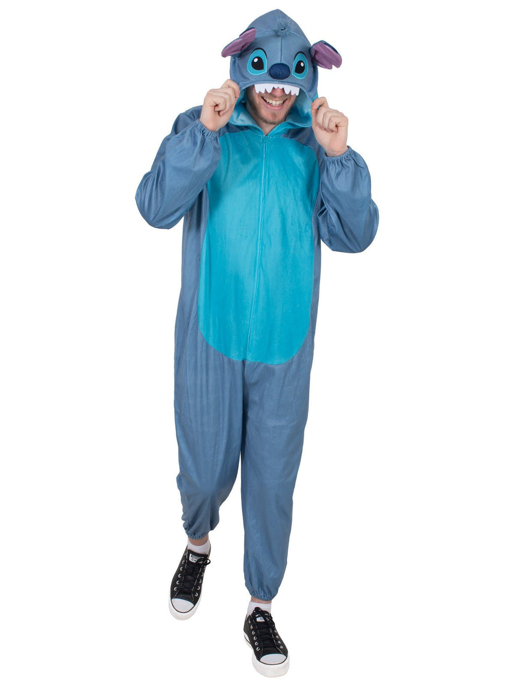 STITCH (LILO & STITCH) HOODED ONESIE COSTUME, ADULT - Little Shop of Horrors - Mornington Peninsula Melbourne