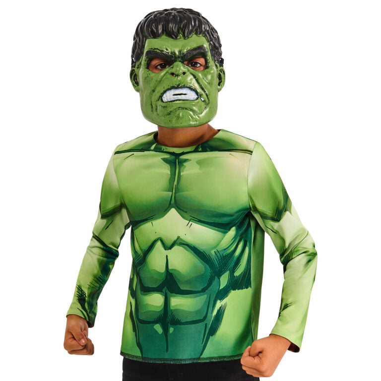 RED HULK/GREEN HULK REVERSIBLE COSTUME TOP & 2 MASKS, CHILD - Little Shop of Horrors Costumery & Pop-Culture Emporium - 16 Bennetts Rd Mornington Melbourne - Melbourne's Most Iconic Costume Shop