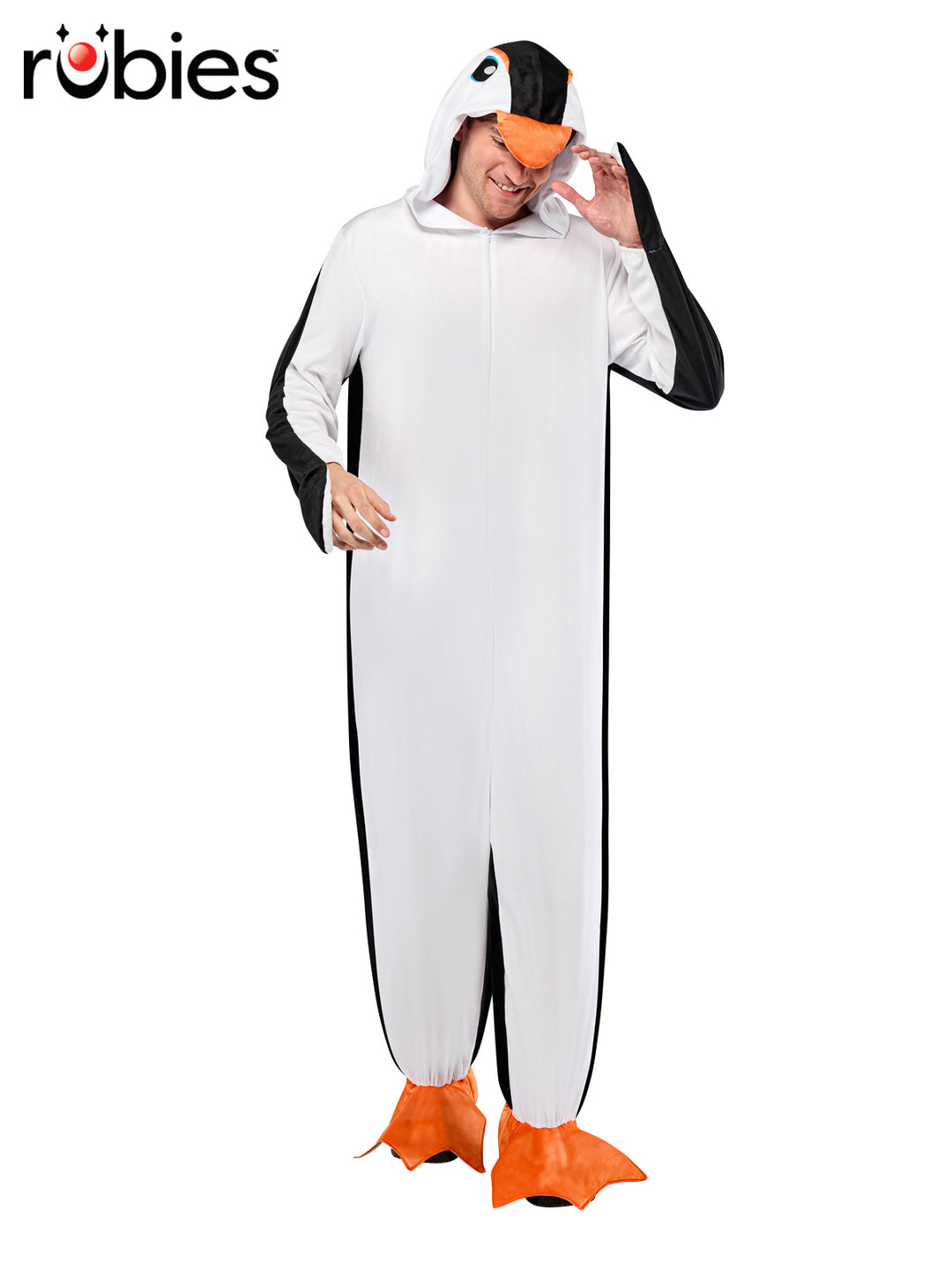 PENGUIN PLUSH ONESIE, ADULT - Little Shop of Horrors Costumery & Pop-Culture Emporium - 16 Bennetts Rd Mornington Melbourne - Melbourne's Most Iconic Costume Shop