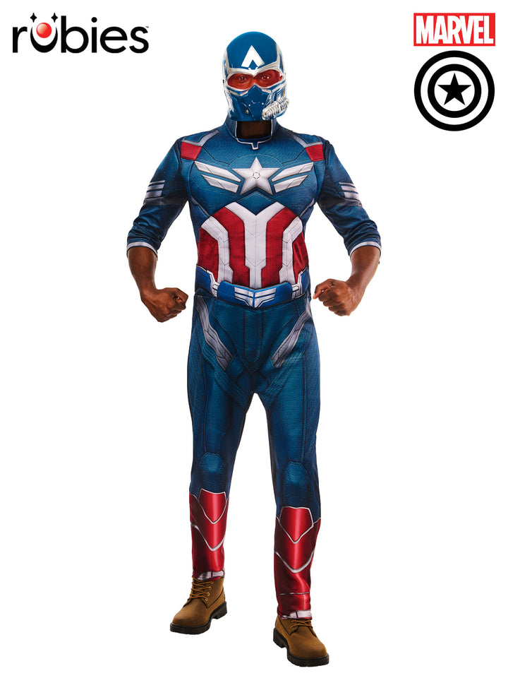 CAPTAIN AMERICA BRAVE NEW WORLD DELUXE COSTUME, ADULT - Little Shop of Horrors Costumery & Pop-Culture Emporium - 16 Bennetts Rd Mornington Melbourne - Melbourne's Most Iconic Costume Shop