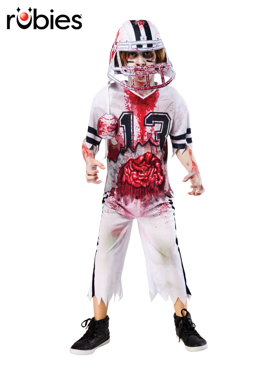 ZOMBIE AMERICAN FOOTBALL PLAYER COSTUME, CHILD - Little Shop of Horrors Costumery & Pop-Culture Emporium - 16 Bennetts Rd Mornington Melbourne - Melbourne's Most Iconic Costume Shop