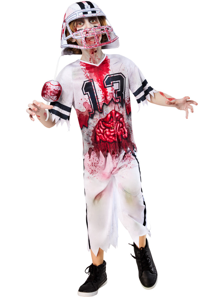 ZOMBIE AMERICAN FOOTBALL PLAYER COSTUME, CHILD - Little Shop of Horrors Costumery & Pop-Culture Emporium - 16 Bennetts Rd Mornington Melbourne - Melbourne's Most Iconic Costume Shop