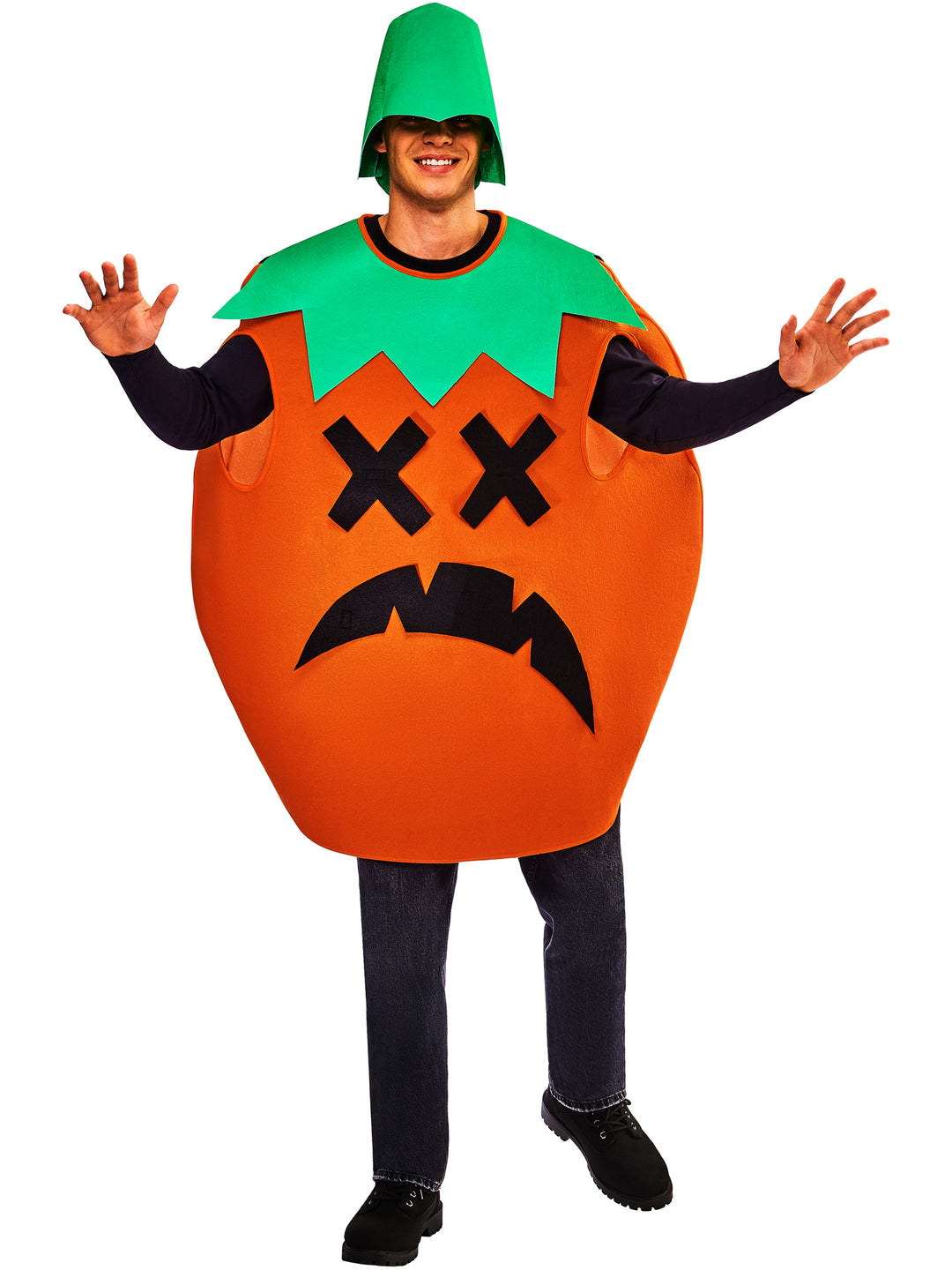 PUMPKIN TABARD – ADULTS ONE SIZE - Little Shop of Horrors Costumery & Pop-Culture Emporium - 16 Bennetts Rd Mornington Melbourne - Melbourne's Most Iconic Costume Shop