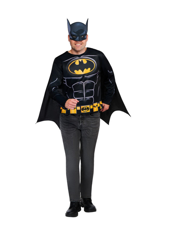 BATMAN COSTUME TOP, CAPE & MASK ADULT - Little Shop of Horrors Costumery & Pop-Culture Emporium - 16 Bennetts Rd Mornington Melbourne - Melbourne's Most Iconic Costume Shop