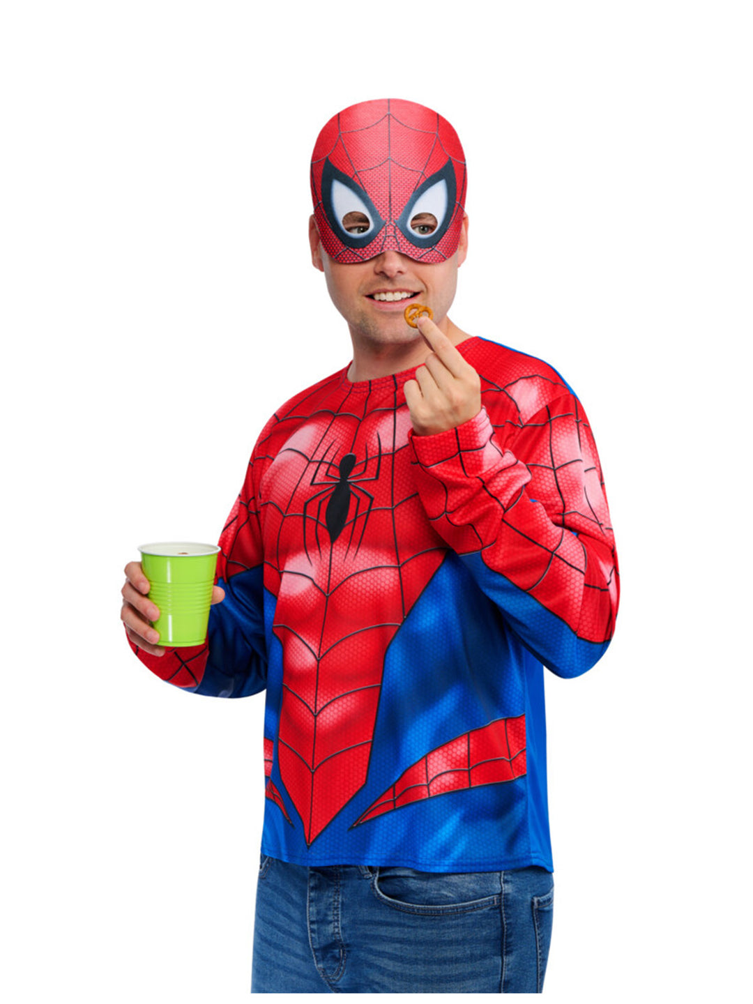 SPIDER-MAN COSTUME TOP & MASK, ADULT - Little Shop of Horrors Costumery & Pop-Culture Emporium - 16 Bennetts Rd Mornington Melbourne - Melbourne's Most Iconic Costume Shop