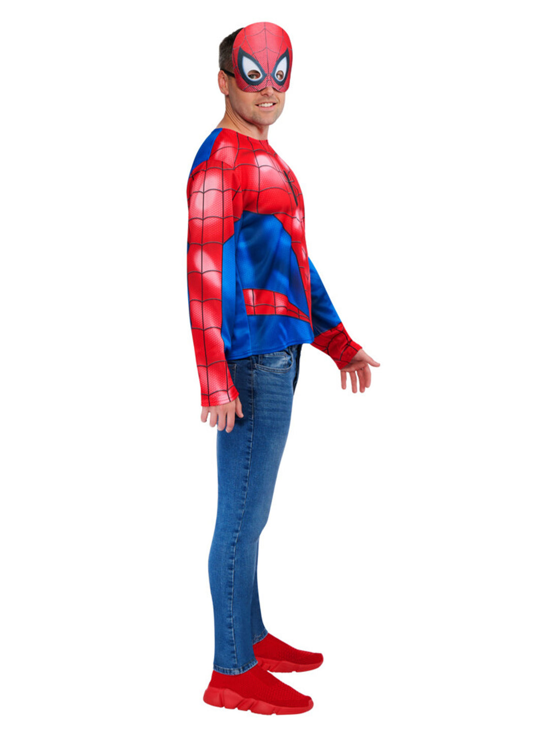 SPIDER-MAN COSTUME TOP & MASK, ADULT - Little Shop of Horrors Costumery & Pop-Culture Emporium - 16 Bennetts Rd Mornington Melbourne - Melbourne's Most Iconic Costume Shop