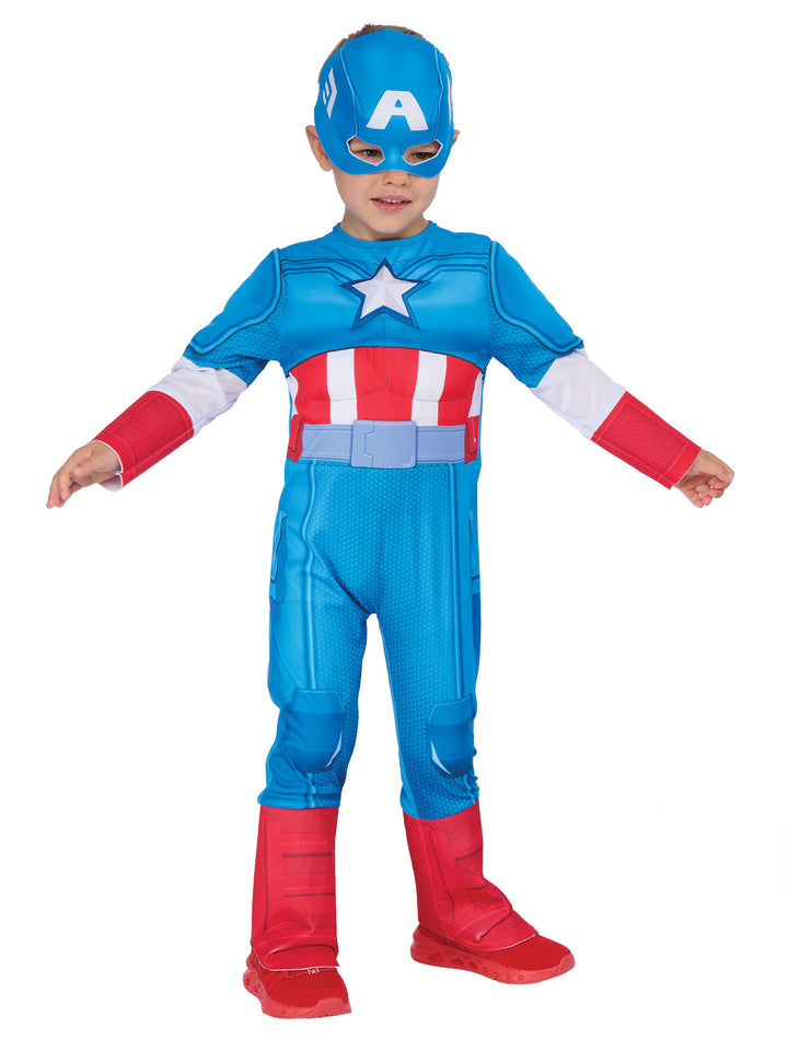 CAPTAIN AMERICA DELUXE COSTUME, TODDLER - Little Shop of Horrors Costumery & Pop-Culture Emporium - 16 Bennetts Rd Mornington Melbourne - Melbourne's Most Iconic Costume Shop