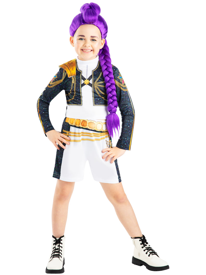 K-POP DEMON HUNTERS RUMI GOLD COSTUME, CHILD - Little Shop of Horrors Costumery & Pop-Culture Emporium - 16 Bennetts Rd Mornington Melbourne