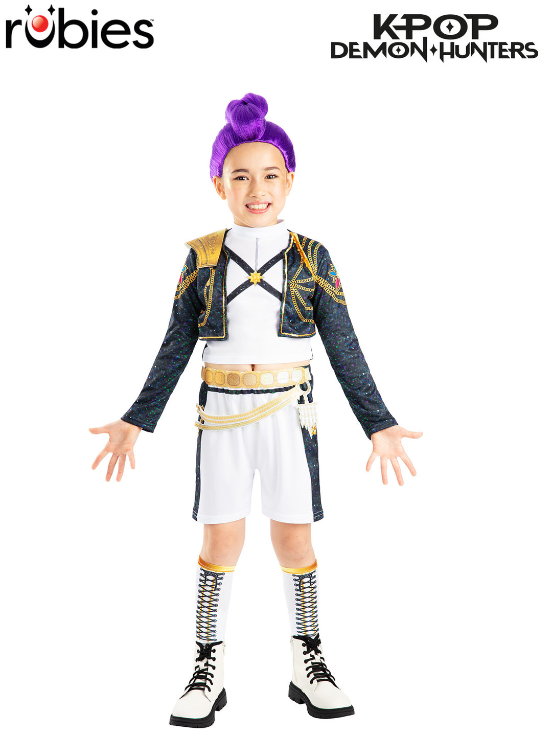 K-POP RUMI GOLD DELUXE COSTUME, CHILD - Little Shop of Horrors Costumery & Pop-Culture Emporium - 16 Bennetts Rd Mornington Melbourne