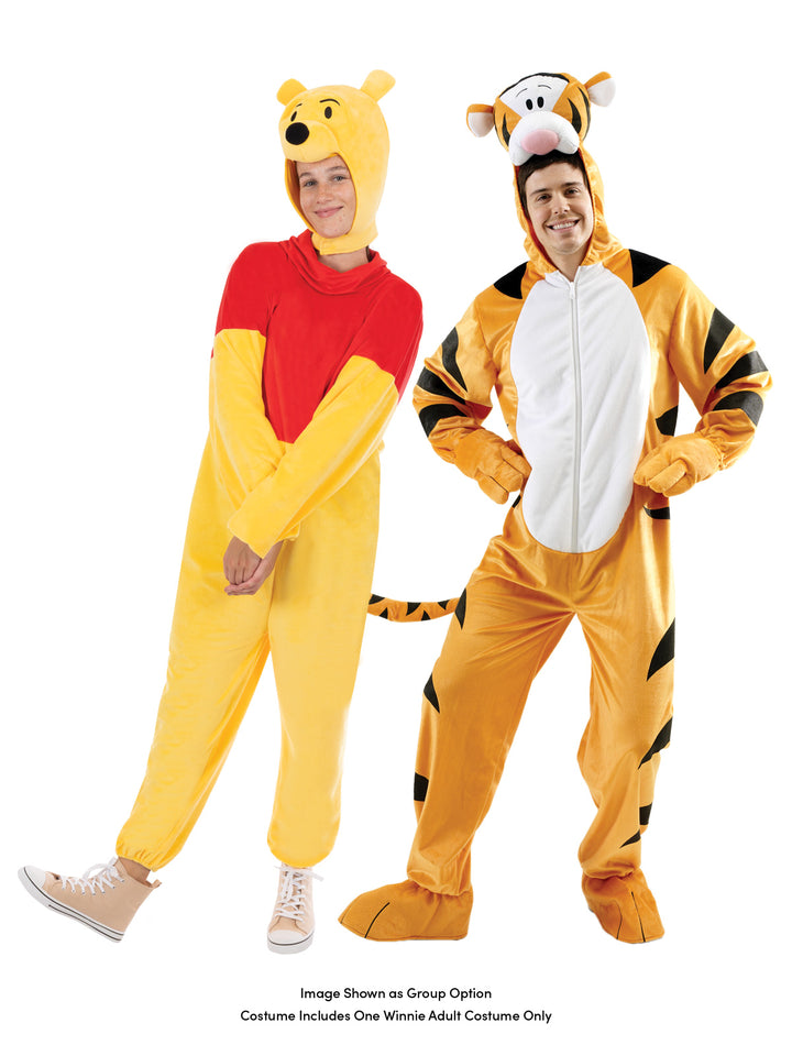 WINNIE THE POOH DELUXE ONESIE, ADULT - Little Shop of Horrors Costumery & Pop-Culture Emporium - 16 Bennetts Rd Mornington Melbourne - Melbourne's Most Iconic Costume Shop