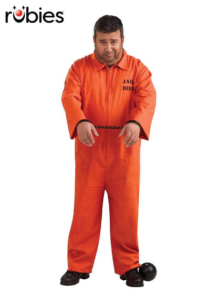 PRISONER PLUS SIZED COSTUME, ADULT - Little Shop of Horrors Costumery & Pop-Culture Emporium - 16 Bennetts Rd Mornington Melbourne - Melbourne's Most Iconic Costume Shop