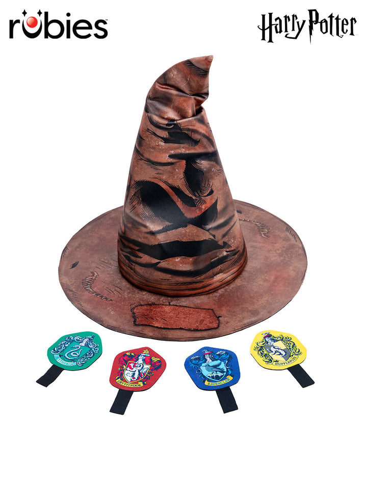 HARRY POTTER SORTING HAT WITH HOUSE BADGES - Little Shop of Horrors Costumery & Pop-Culture Emporium - 16 Bennetts Rd Mornington Melbourne - Melbourne's Most Iconic Costume Shop