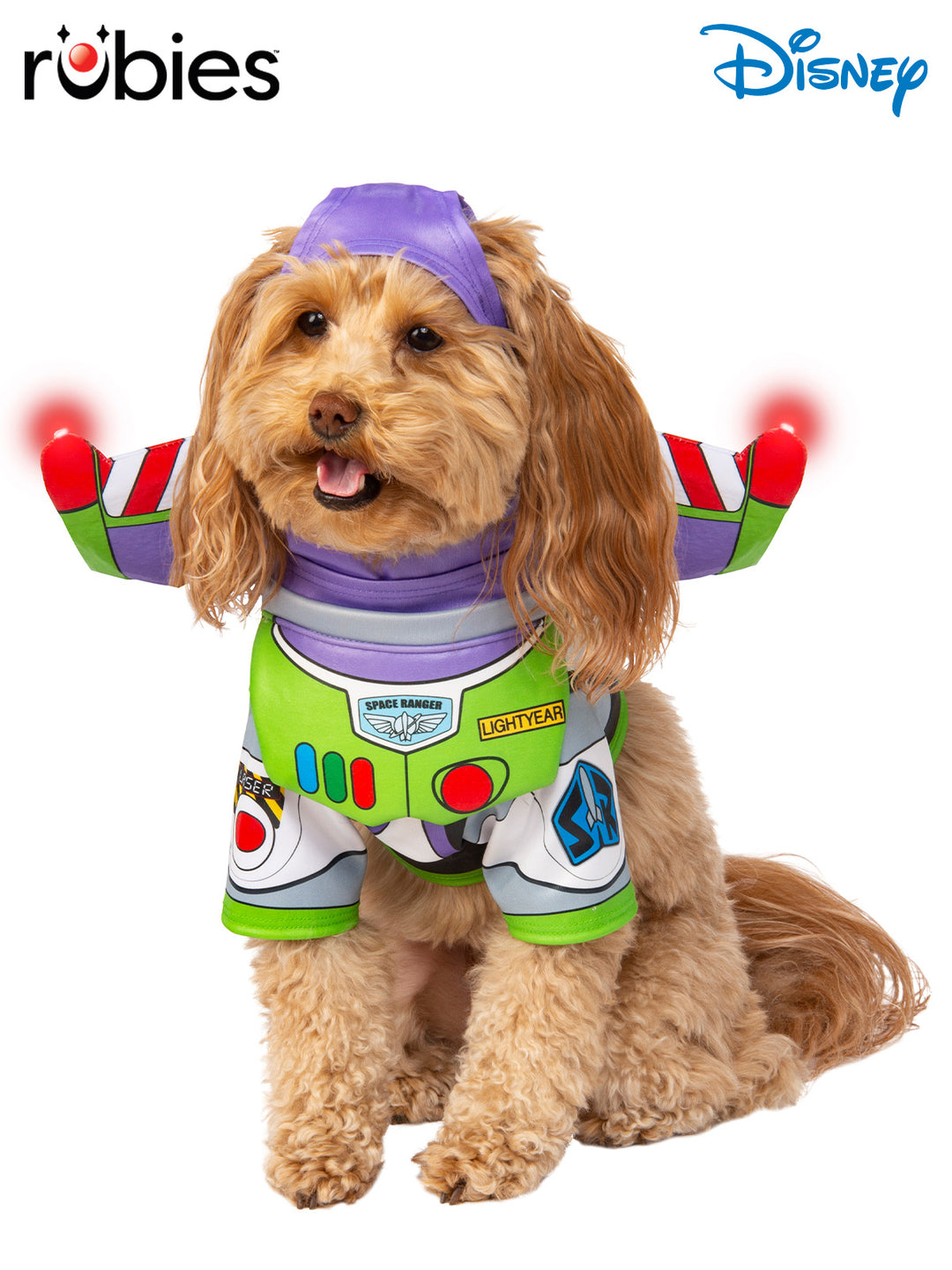 BUZZ LIGHTYEAR TOY STORY PET COSTUME WITH LIGHT UP FUNCTION - Little Shop of Horrors Costumery & Pop-Culture Emporium - 16 Bennetts Rd Mornington Melbourne - Melbourne's Most Iconic Costume Shop