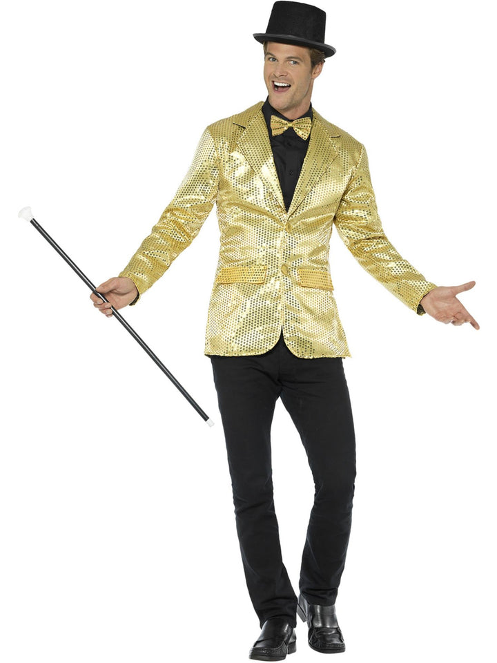 SEQUIN GOLD JACKET, ADULT - Little Shop of Horrors Costumery & Pop-Culture Emporium - 16 Bennetts Rd Mornington Melbourne - Melbourne's Most Iconic Costume Shop